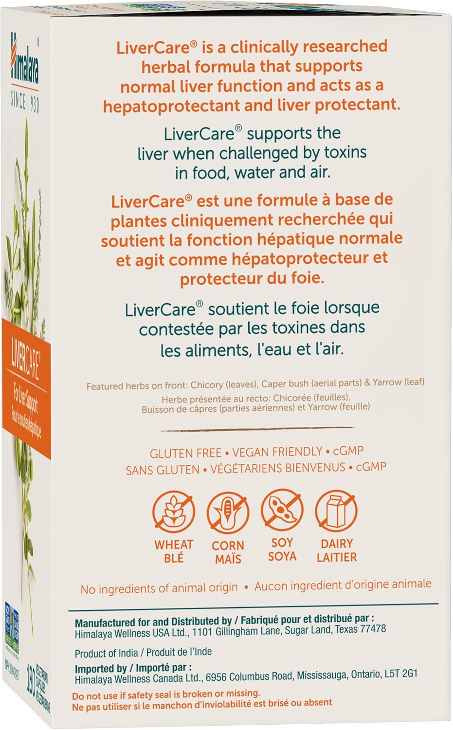 Himalaya LiverCare, Liver Cleanse and Detox, Herbal Supplement for Liver Support, Enhances The Detoxification Process, Liver Cleanse Formula, 375 mg, 180 Capsules, 90 Day Supply