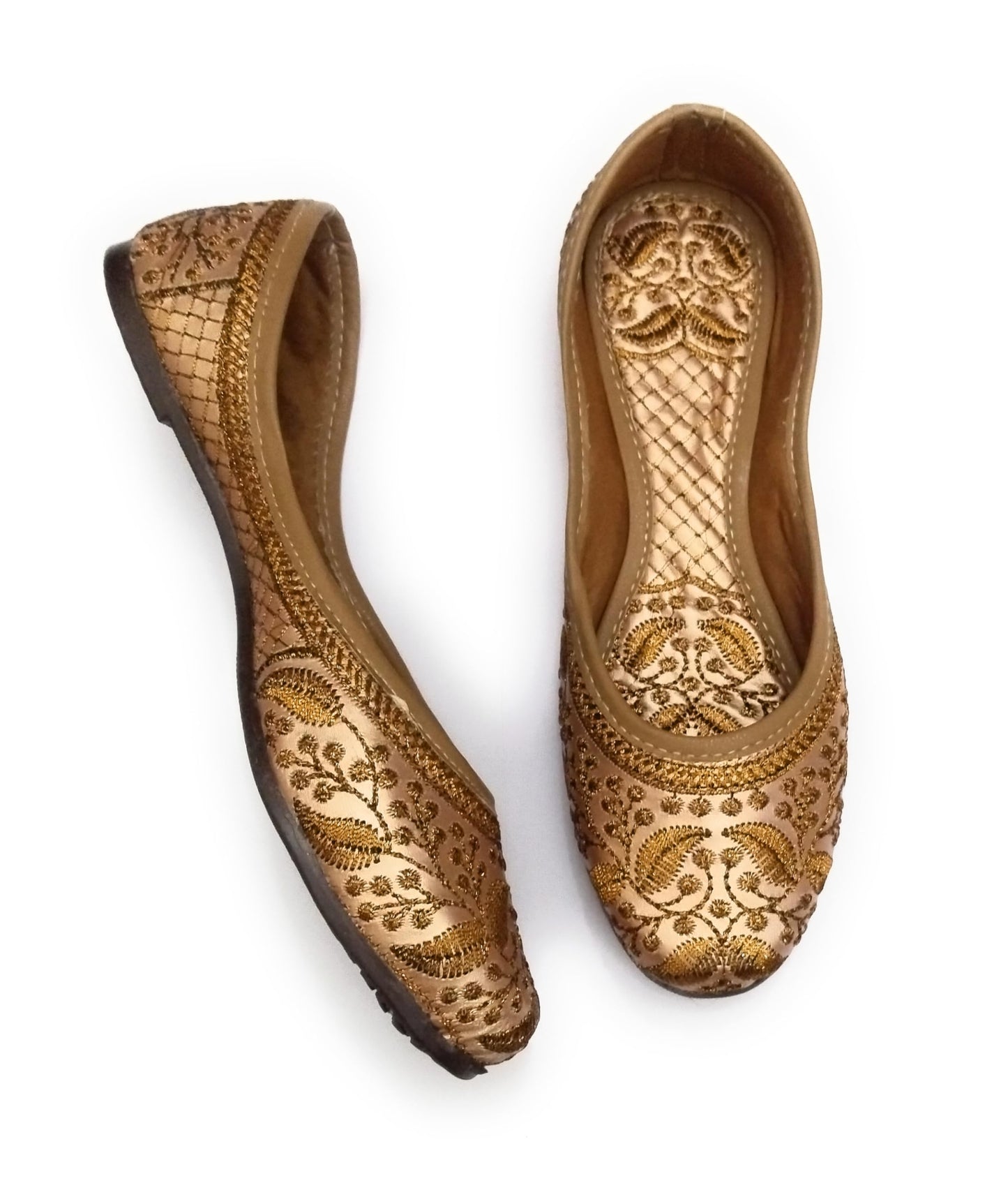 NIHARIKA Women’s Embroidered Rajasthani Mojari's Women Ethnic Footwear Mojari/Punjabi Jutti