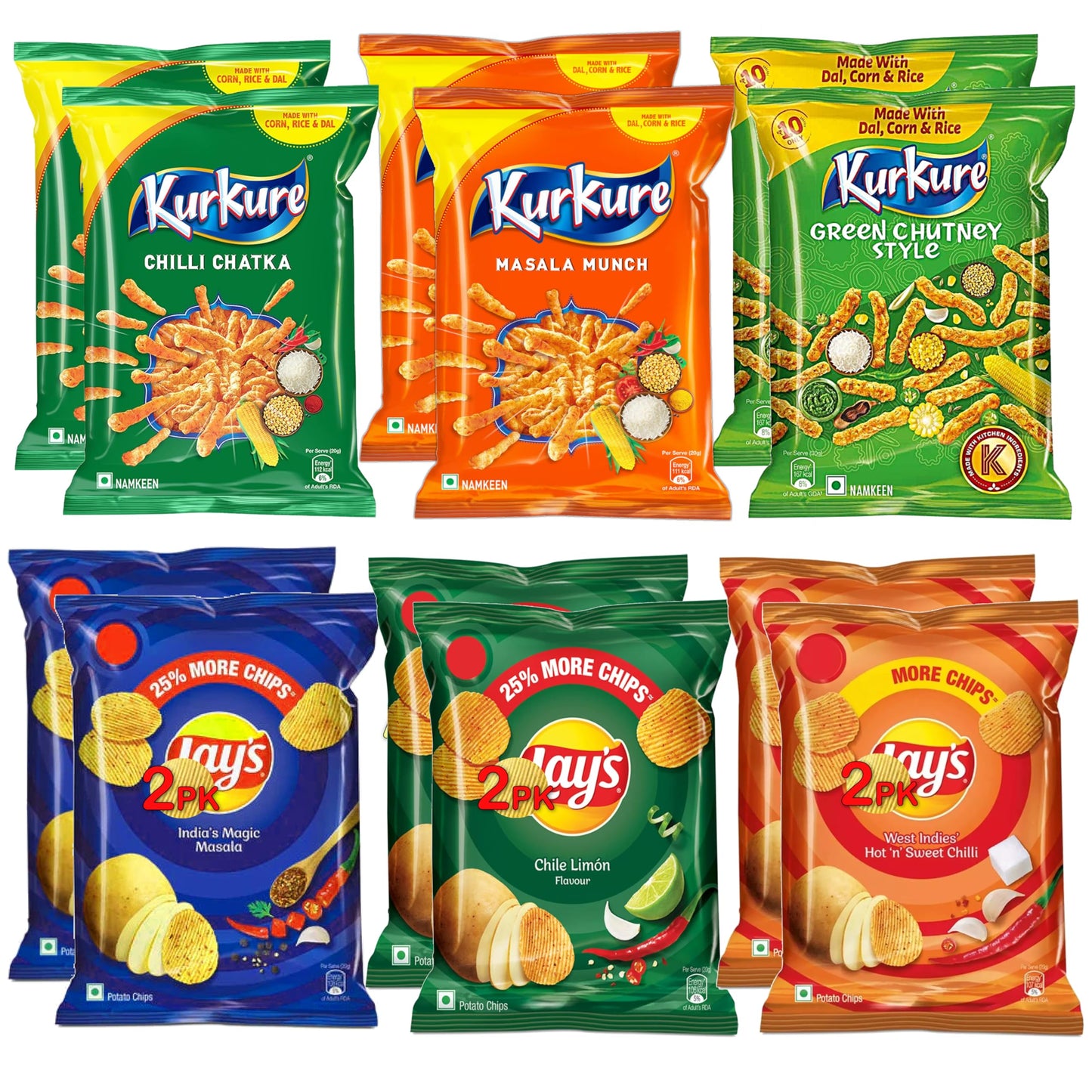 Exotic World Indian Snacks Box Party Mix Combo 2