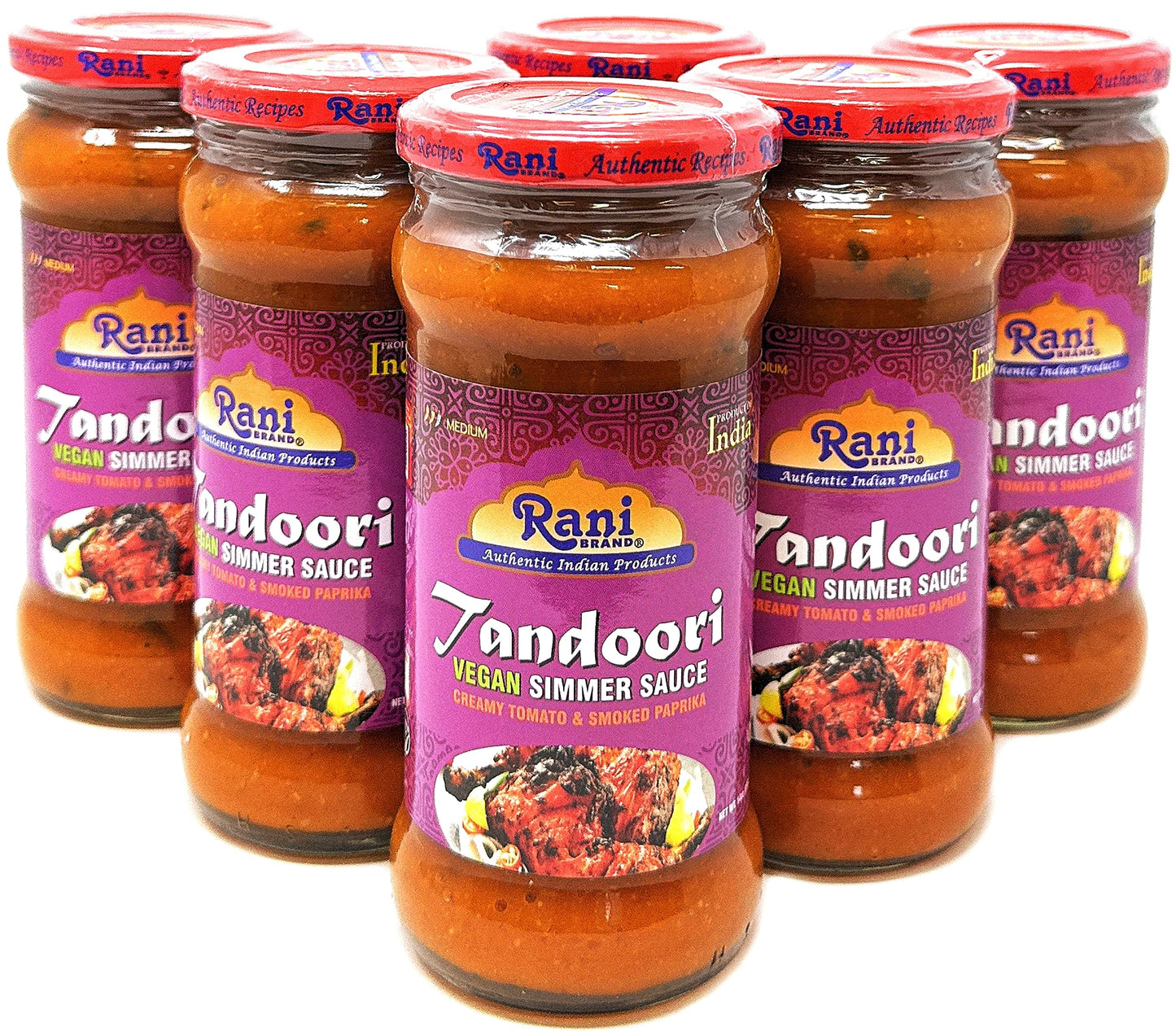Rani Tandoori Masala (Natural, No Colors Added) Indian 11-Spice Blend 3oz (85g) PET Jar ~ Salt Free | Vegan | Gluten Friendly | NON-GMO | Kosher | Indian Origin