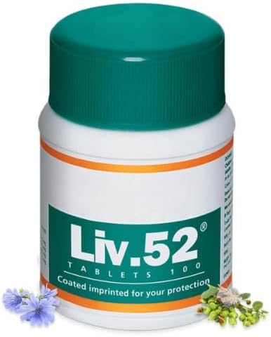 Liv. 52 Tablets for Detox and Liver Support and, Pack of 100, All Natural- All Herbal