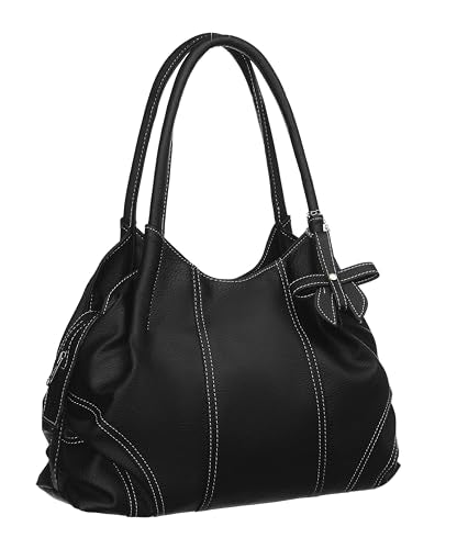 Fostelo Women's Vegan Leather Style Diva Handbag Shoulder Hobo Bag Ladies Purse (Large)