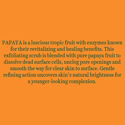 Biotique Papaya Tan Removal Brightening & Revitalizing Face Scrub | Gentle Exfoliation | Smooth and Clear Complexation | 100% Botanical Extracts| Suitable for All Skin Types | 75g