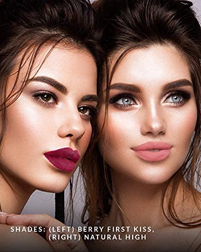 VASANTI Matte Crush Lipstick Pencil – Rosy Pout Medium Pink Brown – Soft, Velvety Matte Finish, Waterproof, Smooth Application – Natural, Vegan, Paraben-Free Lip Color