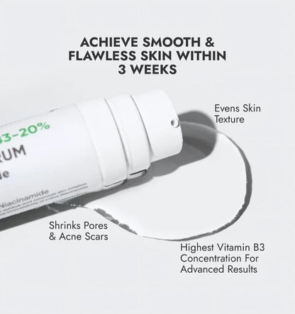 Cos-IQ 5% Niacinamide Face Serum for Clear Glowing Skin, Reduces Dullness, Hydrates & Repairs Skin with Vit B3 & Hyaluronic Acid, Day & Night Serum | For Women & Men | 30ml