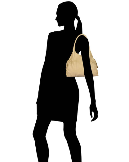 Fostelo Women's Vegan Leather Style Diva Handbag Shoulder Hobo Bag Ladies Purse (Large)