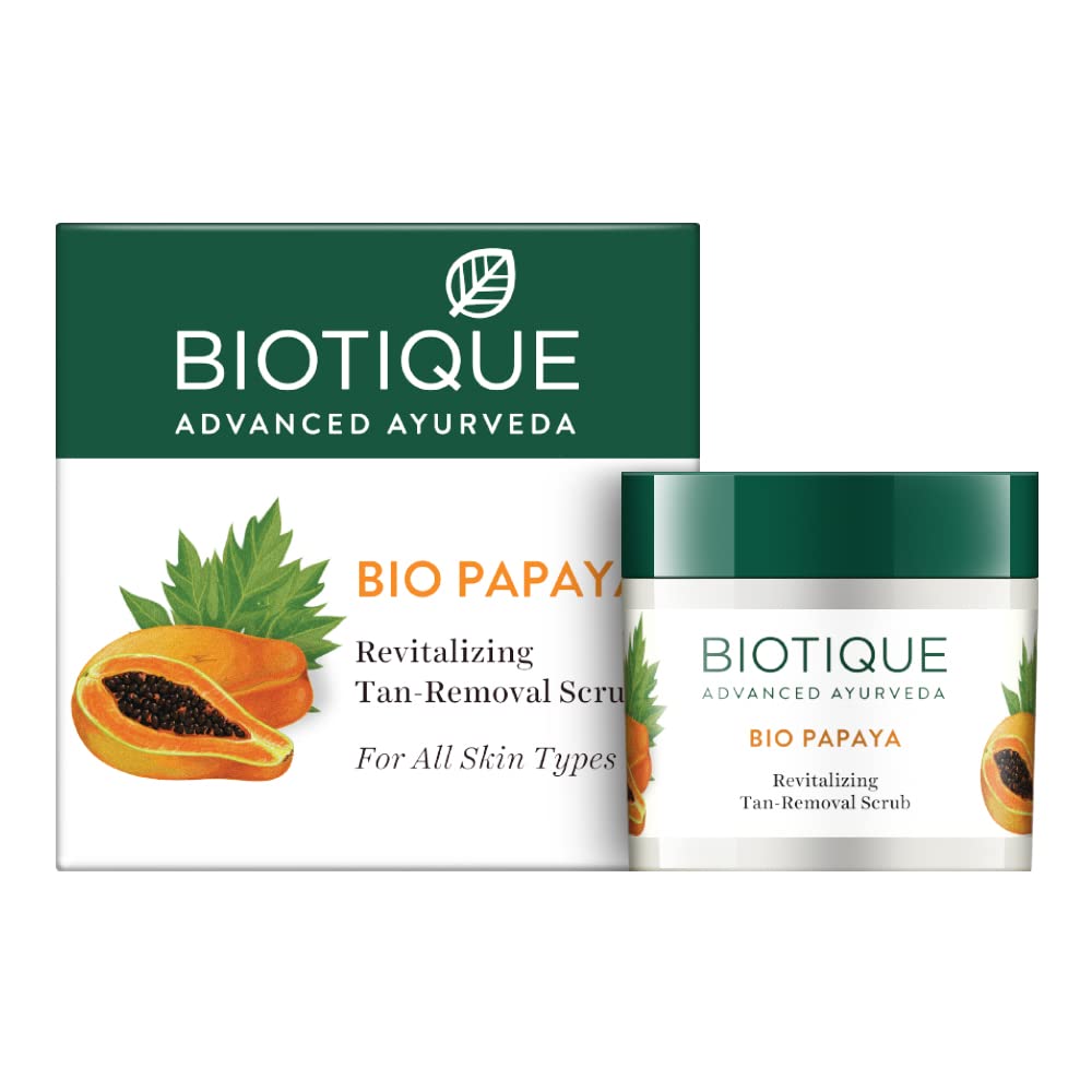 Biotique BIO PAPAYA Revitalizing Tan- Removal scrub 75gm/ 2.65 Fl.Oz