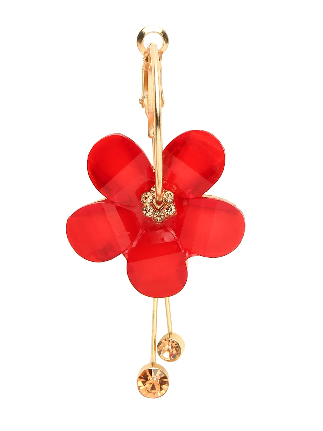 YouBella Jewellery Earings Gold Plated Floral Earrings for Girls and Women