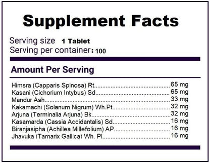 Liv. 52 Tablets for Detox and Liver Support and, Pack of 100, All Natural- All Herbal