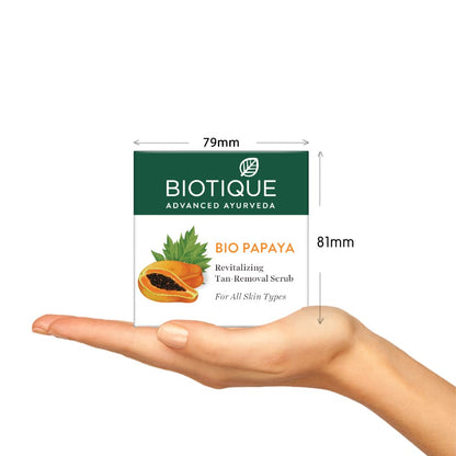 Biotique BIO PAPAYA Revitalizing Tan- Removal scrub 75gm/ 2.65 Fl.Oz