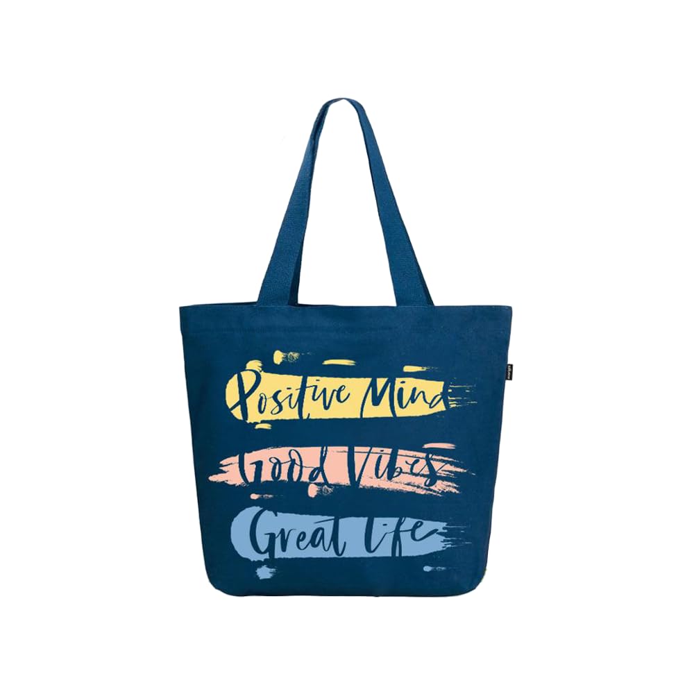 Ecoright Large Canvas Tote Bag for Women, Zipper Handbags for Women Inner Pocket for Shopping, Office & Daily Use