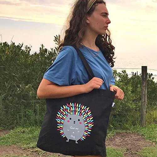 Ecoright Large Canvas Tote Bag for Women, Zipper Handbags for Women Inner Pocket for Shopping, Office & Daily Use