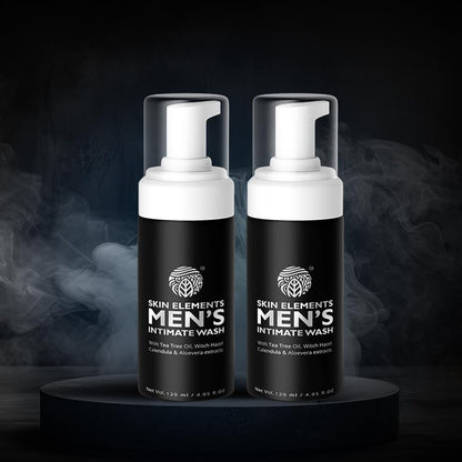 Skin Elements Intimate Wash for Men with Passion Fruit (4.05 Fl Oz) | pH Balanced Foaming Intimate Wash | Prevents Itching, Irritation & Bad Odor |