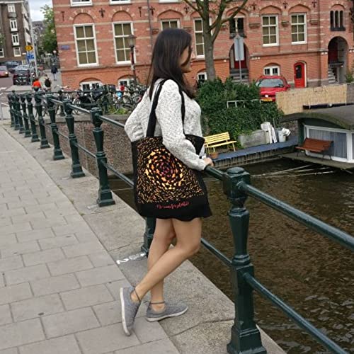 Ecoright Large Canvas Tote Bag for Women, Zipper Handbags for Women Inner Pocket for Shopping, Office & Daily Use