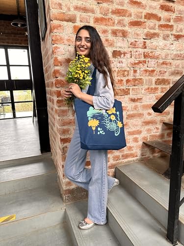 Ecoright Large Canvas Tote Bag for Women, Zipper Handbags for Women Inner Pocket for Shopping, Office & Daily Use