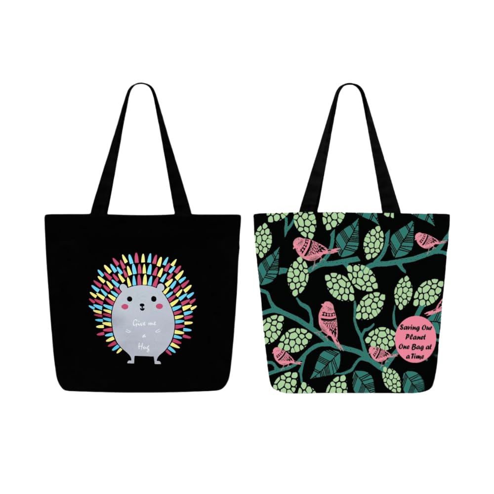 Ecoright Large Canvas Tote Bag for Women, Zipper Handbags for Women Inner Pocket for Shopping, Office & Daily Use