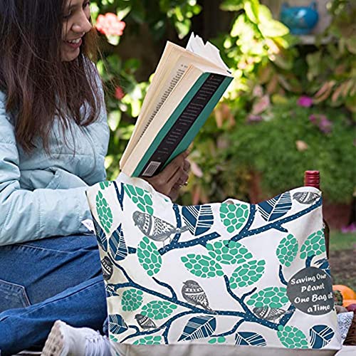 Ecoright Large Canvas Tote Bag for Women, Zipper Handbags for Women Inner Pocket for Shopping, Office & Daily Use
