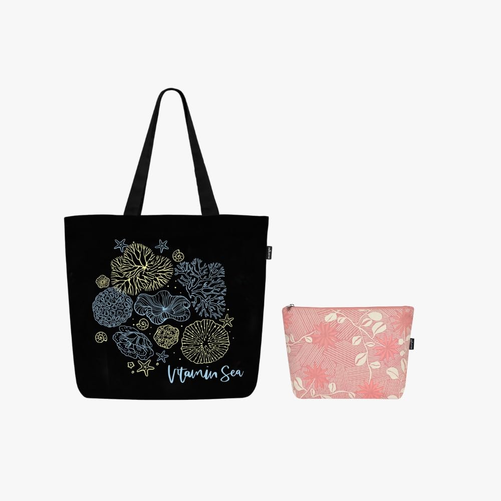Ecoright Large Canvas Tote Bag for Women, Zipper Handbags for Women Inner Pocket for Shopping, Office & Daily Use