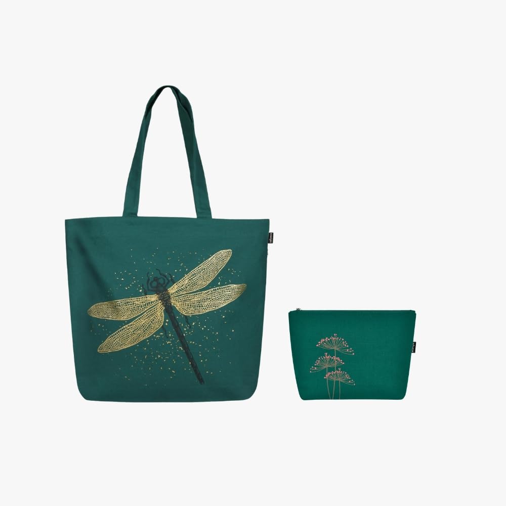 Ecoright Large Canvas Tote Bag for Women, Zipper Handbags for Women Inner Pocket for Shopping, Office & Daily Use