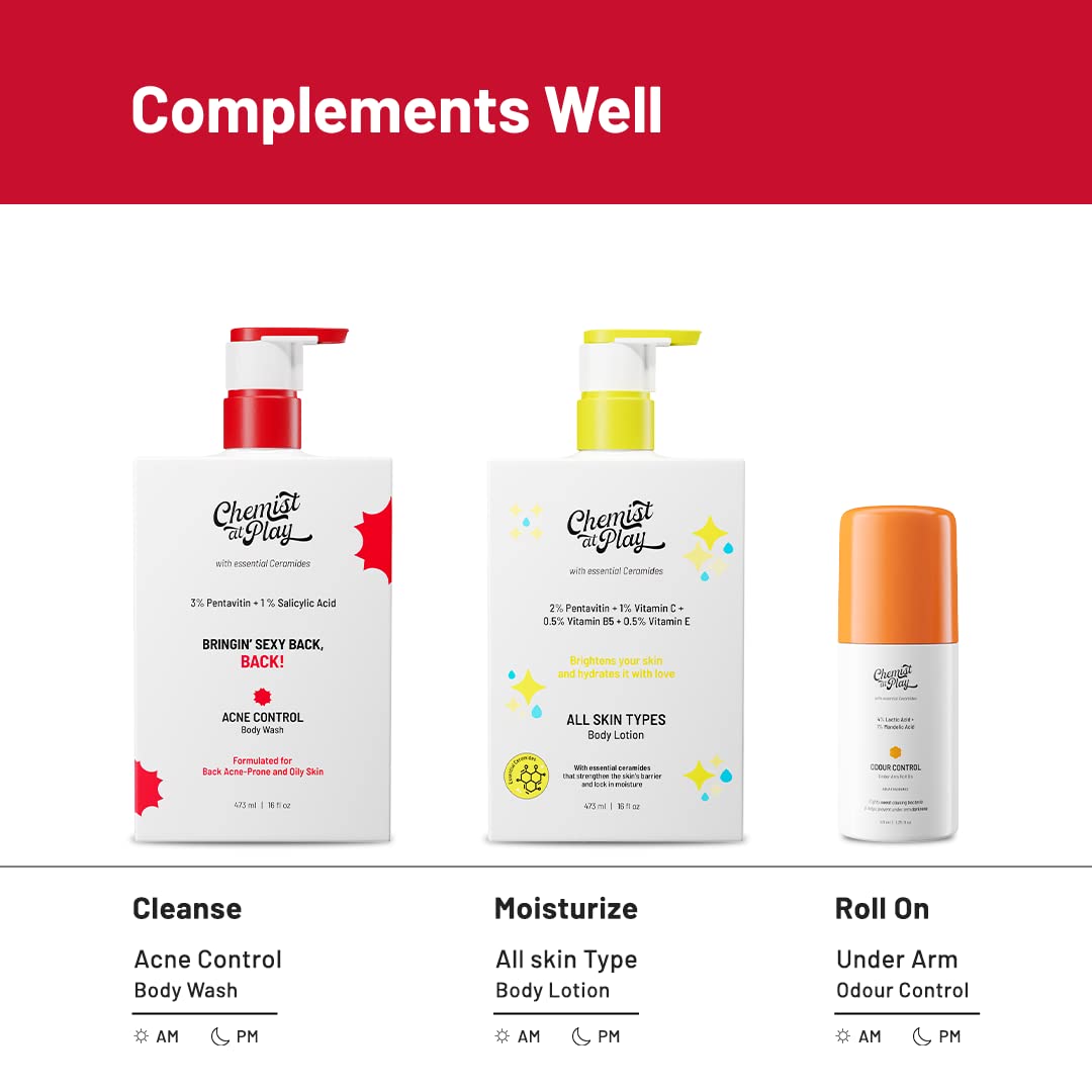 Body Wash Exfoliating For Dry Rough Bumpy Strawberry Skin With 1% Salicylic Acid 2% Lactic Acid And Ceramides For Men And Women (7.9 Ounce)