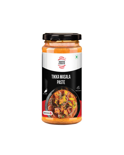 Zissto Tikka Masala Paste | Ready To Cook Mix Gravy | 250gms Serves 6-8 People | All Purpose Gravy Chicken Tikka Masala, Paneer Tikka Masala, Tikka Sandwich, Paneer Kathi Roll