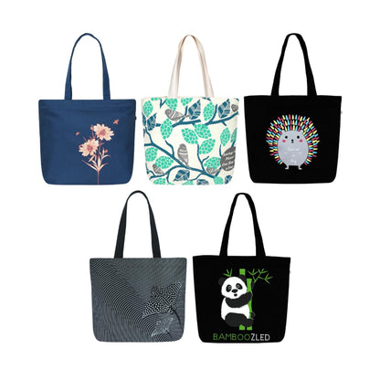 Ecoright Large Canvas Tote Bag for Women, Zipper Handbags for Women Inner Pocket for Shopping, Office & Daily Use