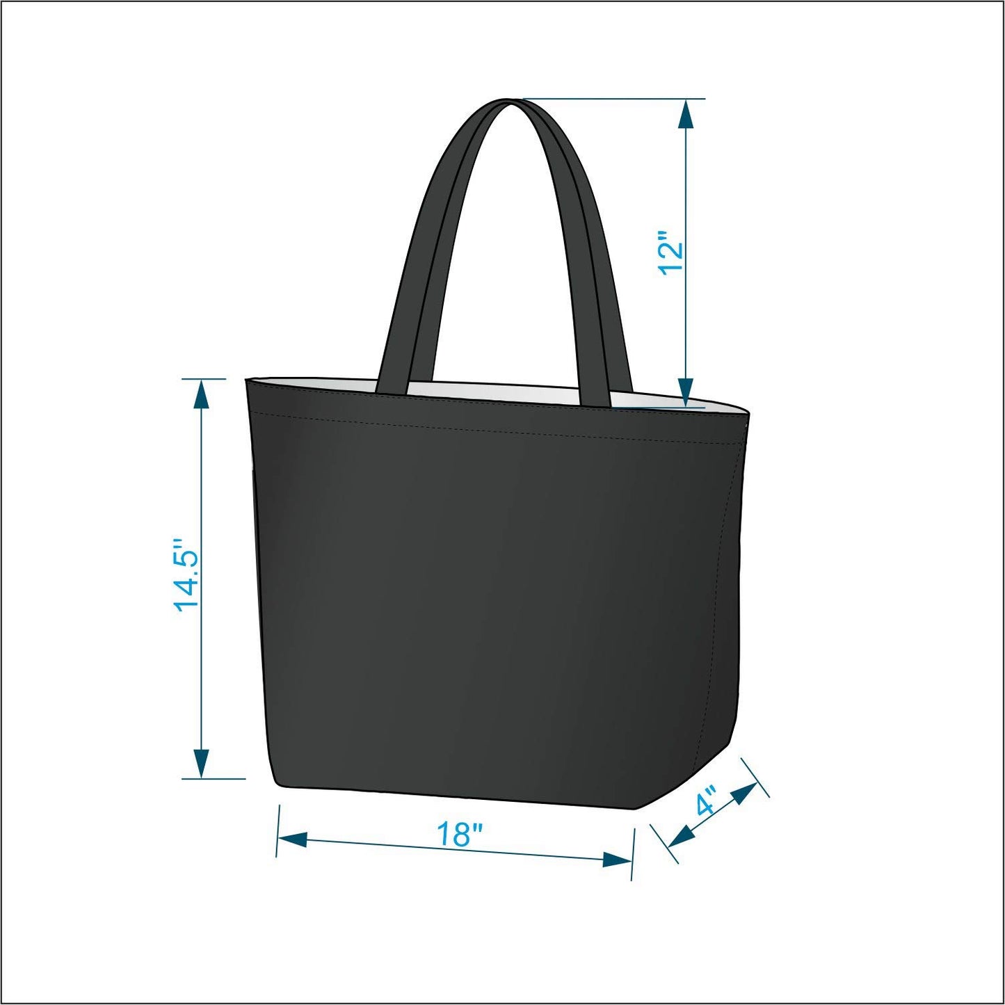 Ecoright Large Canvas Tote Bag for Women, Zipper Handbags for Women Inner Pocket for Shopping, Office & Daily Use