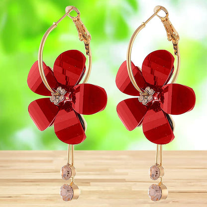 YouBella Jewellery Earings Gold Plated Floral Earrings for Girls and Women