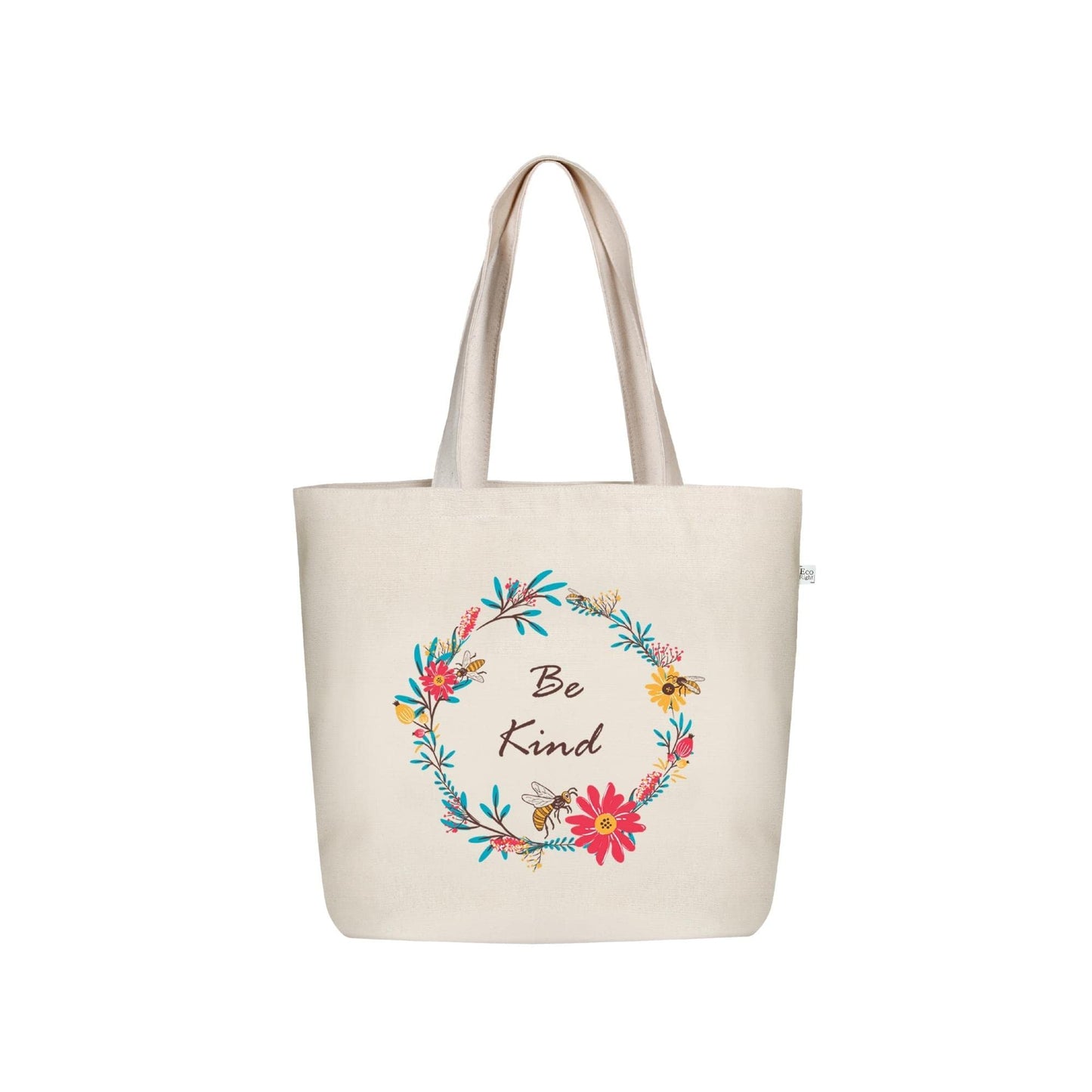 Ecoright Large Canvas Tote Bag for Women, Zipper Handbags for Women Inner Pocket for Shopping, Office & Daily Use