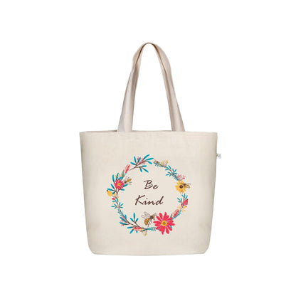 Ecoright Large Canvas Tote Bag for Women, Zipper Handbags for Women Inner Pocket for Shopping, Office & Daily Use