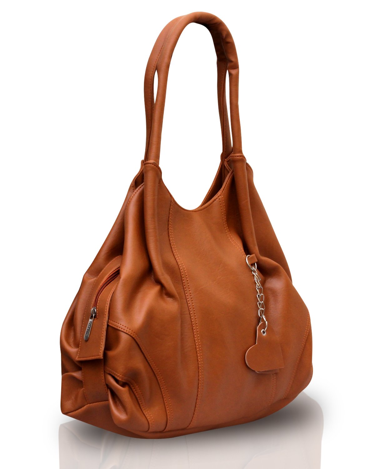 Fostelo Women's Vegan Leather Style Diva Handbag Shoulder Hobo Bag Ladies Purse (Large)