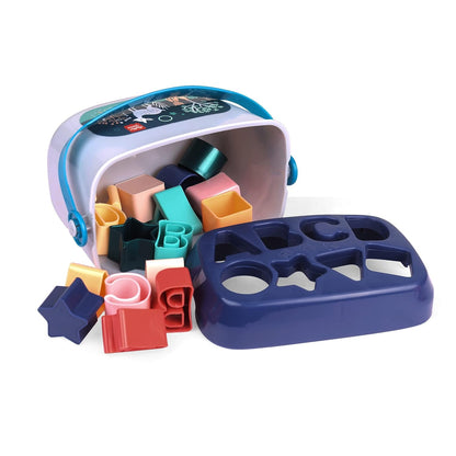 Wirescorts Angle Geometric Plastic Blocks, Sorting & Stacking Toys for Toddlers and Kids Preschool, Color Stacker Shape Sorter Gift Educational Learning Toy for 1 2 3 Years Boys and Girls, Multicolor