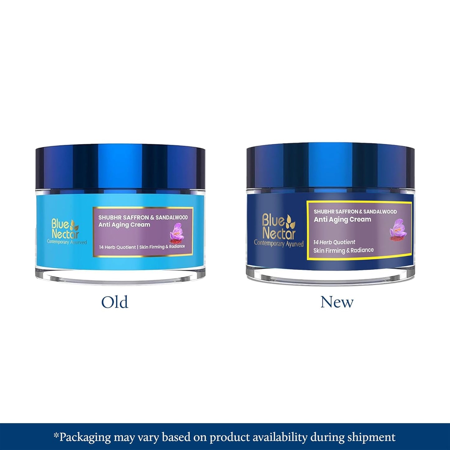 Blue Nectar Ayurvedic Anti Aging Cream For Women For Collagen Boost And Deep Moisturizer For Face Naturally Skin Firming Face Cream (14 Herbs 50g)