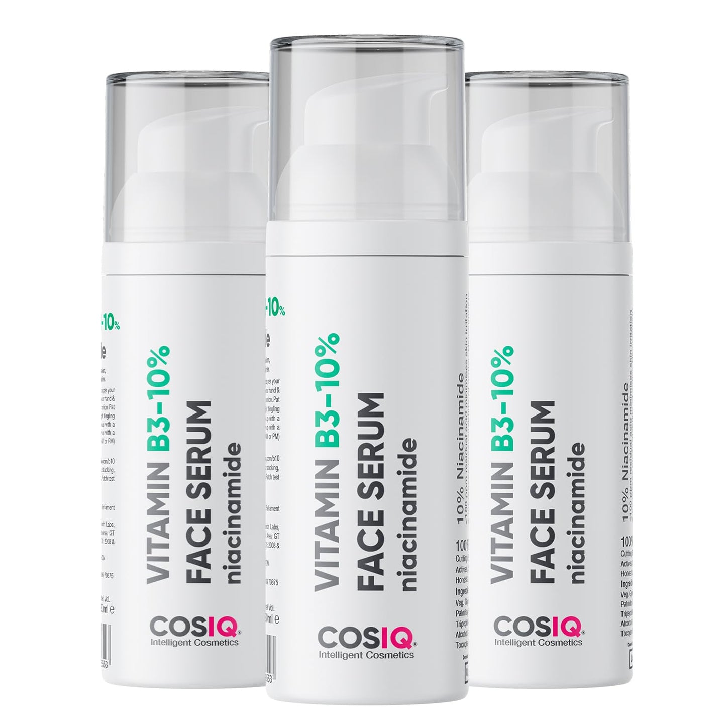 Cos-IQ 5% Niacinamide Face Serum for Clear Glowing Skin, Reduces Dullness, Hydrates & Repairs Skin with Vit B3 & Hyaluronic Acid, Day & Night Serum | For Women & Men | 30ml