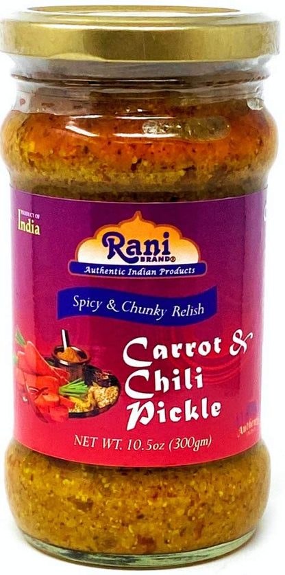 Rani Lime Pickle Hot (Achar, Spicy Indian Relish) 10.5oz (300g) Glass Jar ~ Vegan | Gluten Free | NON-GMO | No Colors | Popular Indian Condiment, Indian Origin