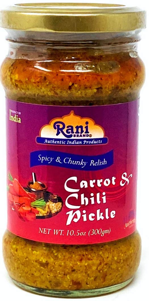 Rani Lime Pickle Hot (Achar, Spicy Indian Relish) 10.5oz (300g) Glass Jar ~ Vegan | Gluten Free | NON-GMO | No Colors | Popular Indian Condiment, Indian Origin