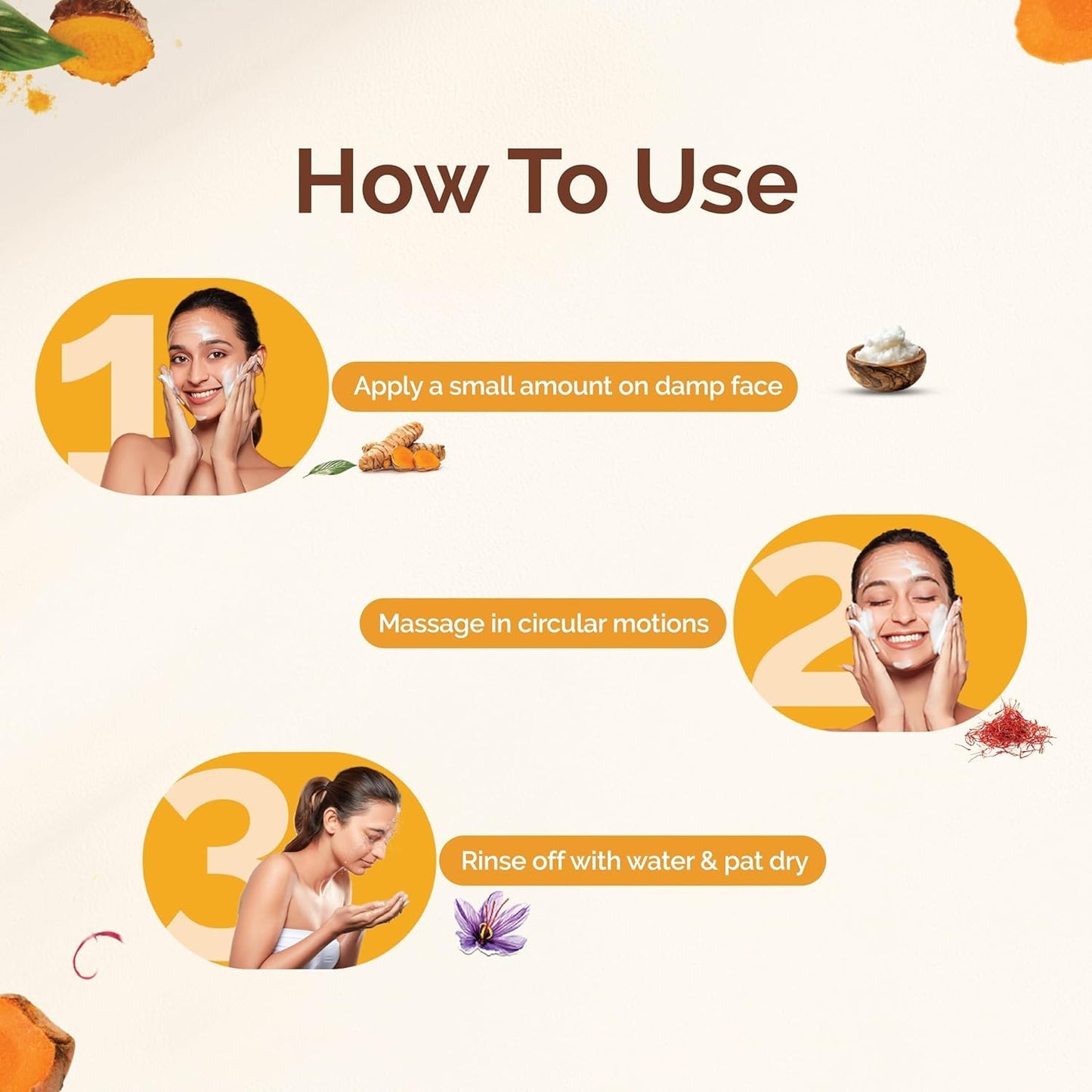 Mamaearth Ubtan De Tan Face Wash | Helps Reduce Tanning & Sun Damage | Gently Cleanses Dirt & Excess Oil | Enriched with Turmeric & Saffron | 3.38 Fl Oz (100ml)