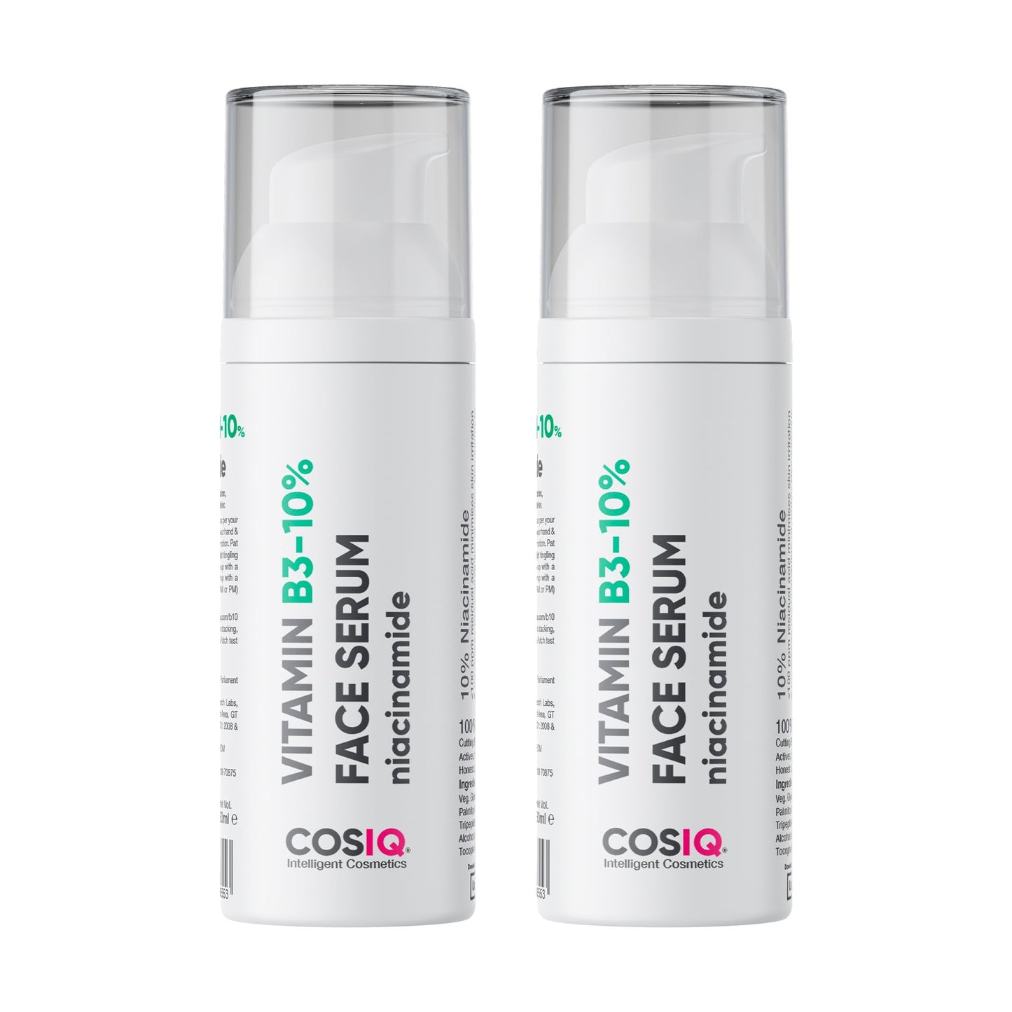 Cos-IQ 5% Niacinamide Face Serum for Clear Glowing Skin, Reduces Dullness, Hydrates & Repairs Skin with Vit B3 & Hyaluronic Acid, Day & Night Serum | For Women & Men | 30ml