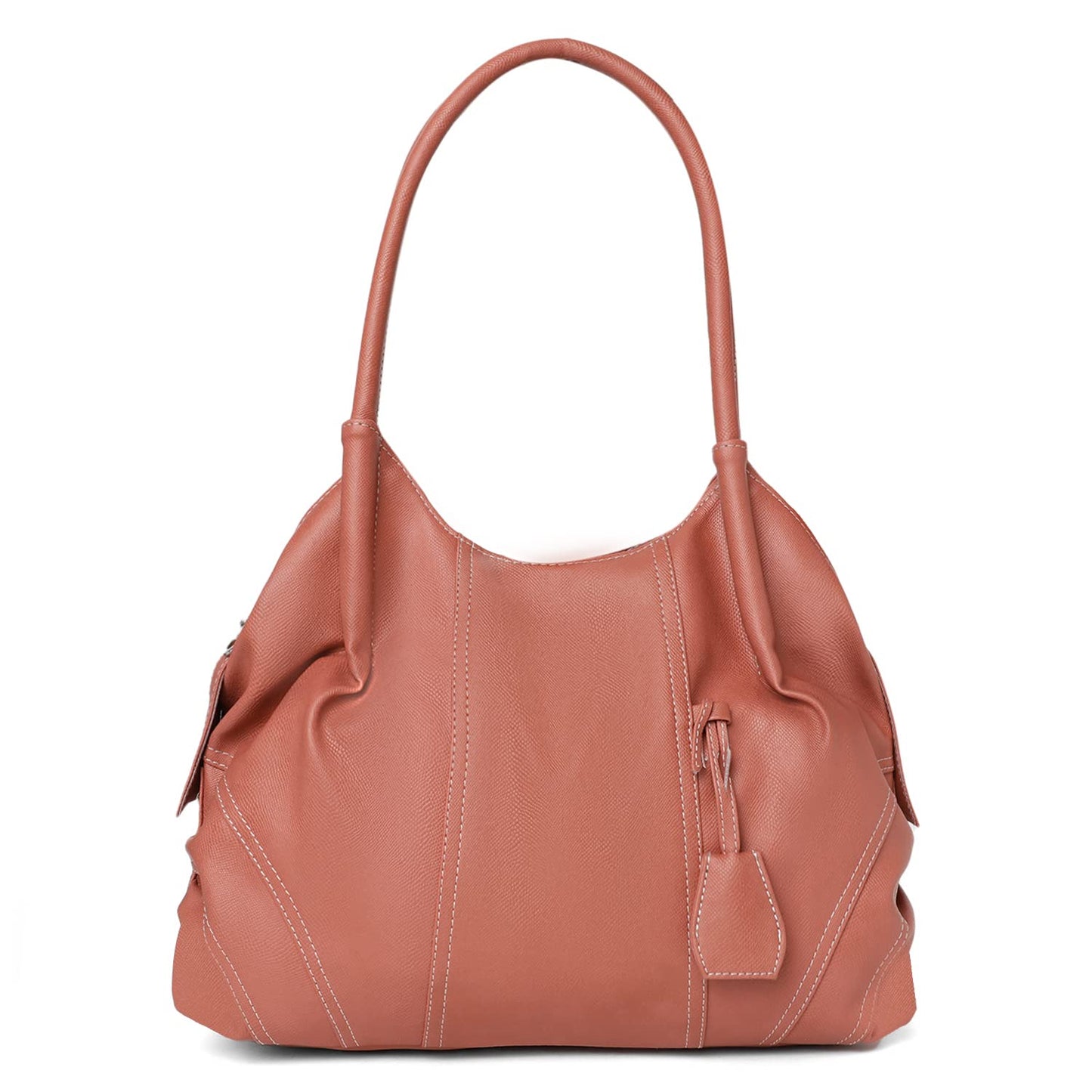 Fostelo Women's Vegan Leather Style Diva Handbag Shoulder Hobo Bag Ladies Purse (Large)