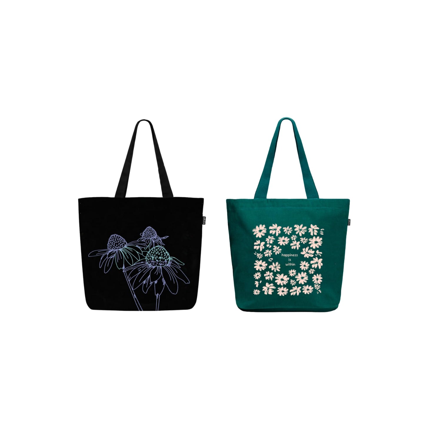 Ecoright Large Canvas Tote Bag for Women, Zipper Handbags for Women Inner Pocket for Shopping, Office & Daily Use