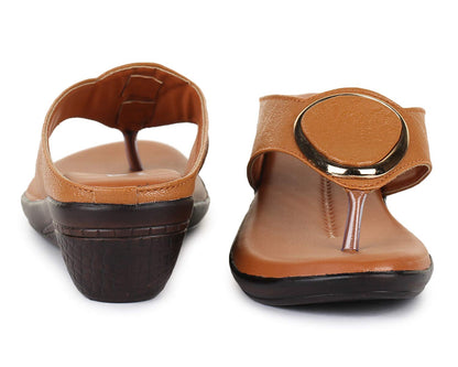 TRASE Women's Fashion Sandal | Faux Leather, Comfortable & Stylish Wedges | Ideal for Casual & Formal Occasions 2 inches heel
