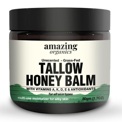 AmazingOrganics Tallow Honey Balm, 50gm