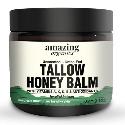 AmazingOrganics Tallow Honey Balm, 50gm