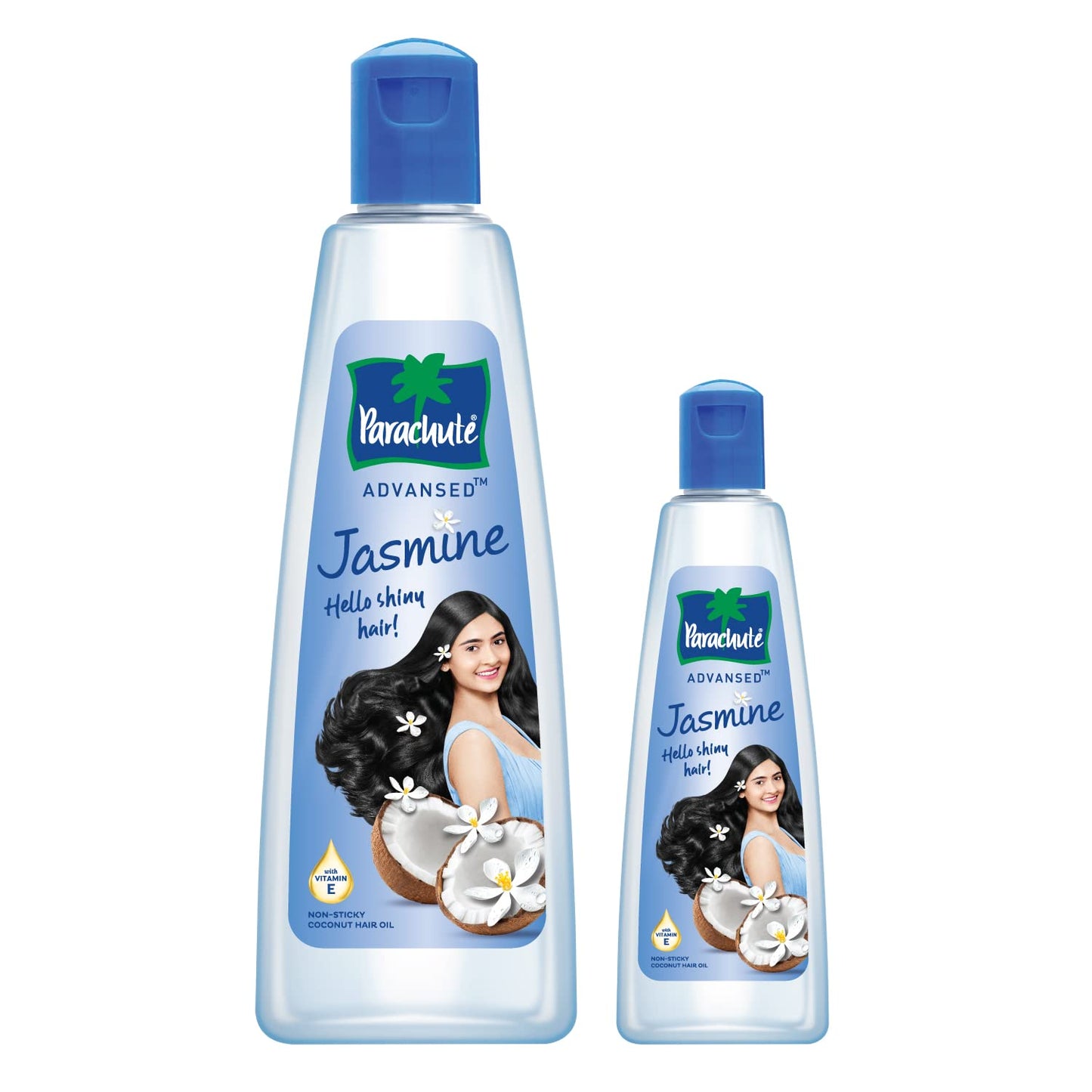 Parachute Advansed Jasmine Enriched Coconut Hair Oil with Vitamin-E | For Scalp Nourishment| Stronger, Softer, Silkier Hair | Indian Hair Oil | All Hair Types| 10.1 Fl.oz