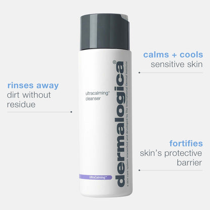 Dermalogica Ultracalming Cleanser, Gentle Face Wash for Sensitive Skin - Calms and Cools Redness and Discomfort, PH balanced, Non- Foaming, Gel - Cream Type