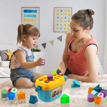 Wirescorts Angle Geometric Plastic Blocks, Sorting & Stacking Toys for Toddlers and Kids Preschool, Color Stacker Shape Sorter Gift Educational Learning Toy for 1 2 3 Years Boys and Girls, Multicolor