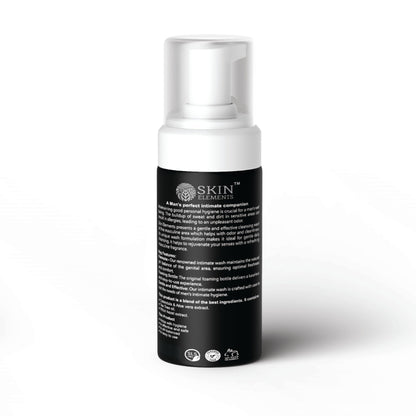 Skin Elements Intimate Wash for Men with Passion Fruit (4.05 Fl Oz) | pH Balanced Foaming Intimate Wash | Prevents Itching, Irritation & Bad Odor |