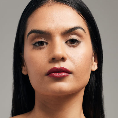 VASANTI Matte Crush Lipstick Pencil – Rosy Pout Medium Pink Brown – Soft, Velvety Matte Finish, Waterproof, Smooth Application – Natural, Vegan, Paraben-Free Lip Color