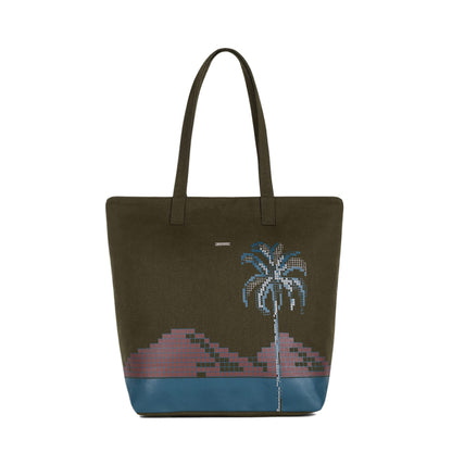 Ecoright Large Canvas Tote Bag for Women, Zipper Handbags for Women Inner Pocket for Shopping, Office & Daily Use