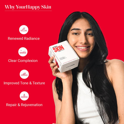 YourHappyLife Advanced L-Glutathione Glow-Up Skin Capsules with NAC for Brighter Clearer Skin & Pigmentation Reduction | with Retinol & Niacinamide, 30 capsules